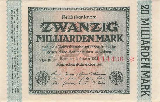 20 Milliarden Mark